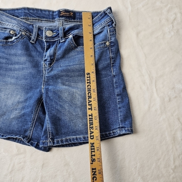 Seven 7 Denim Shorts 6 Women’s Jean Shorts Jorts summer fall rodeo - Picture 3 of 11